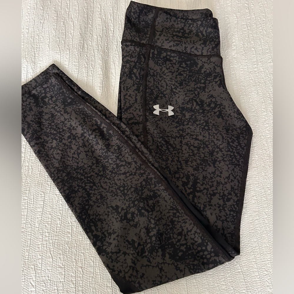Under Armour Black and Dark Gray Patterned Leggings